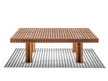 KYOTO - Square solid wood coffee table by Poltrona Frau - view 3